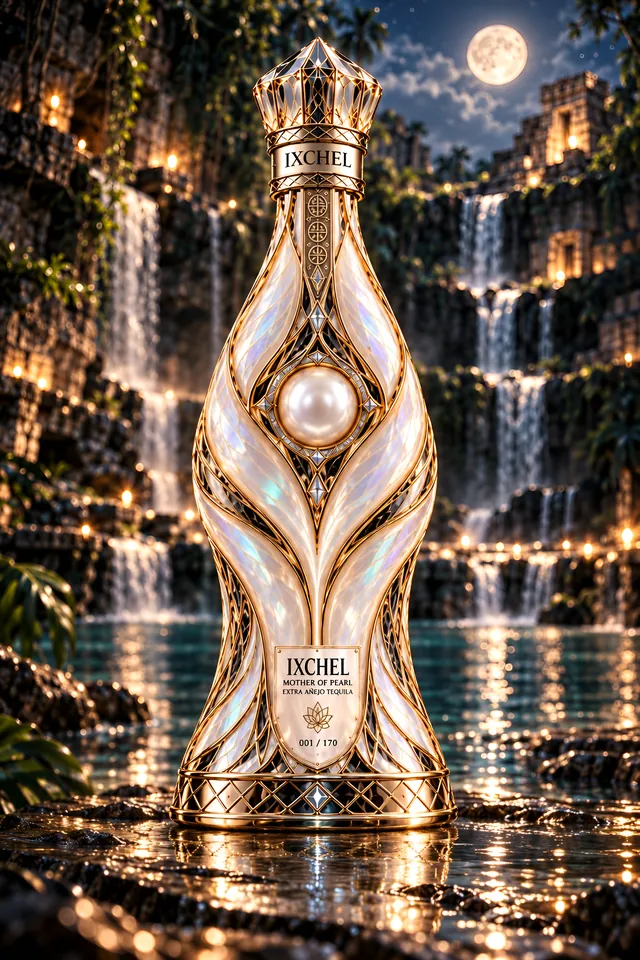Ixchel — Mother of Pearl under the full moon